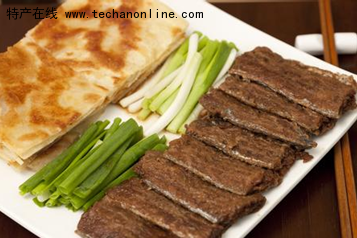 烙饼卷腊肉